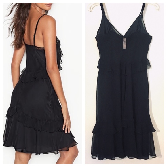 NEW Victoria’s Secret Embellish Ruffle DRESS Slip - Picture 4 of 8